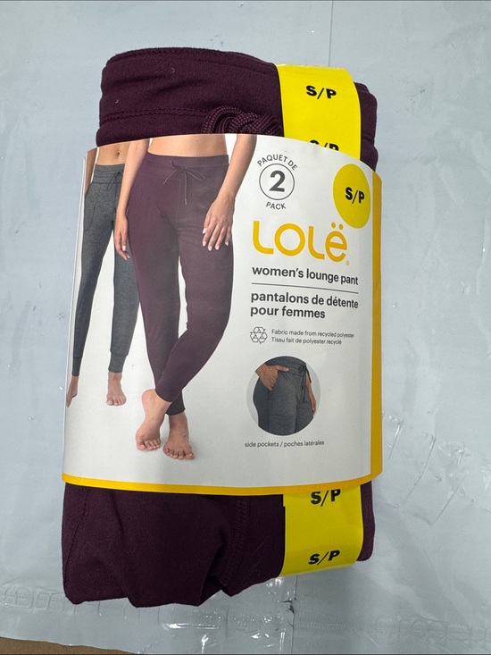 Lole Pants - Lole Women's Lounge Joggers - Burgundy & Gray - 2 Pack
